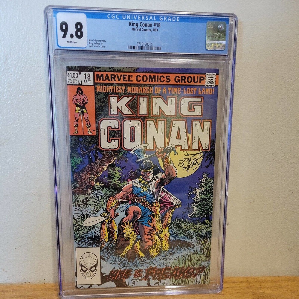 King Conan #18 CGC 9.8 White Pages - John Severin Cover Art